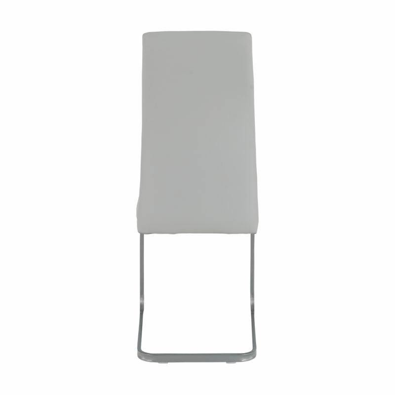 Jedálenská stolička, svetlosivá látka, nohy sivé, NOBATA