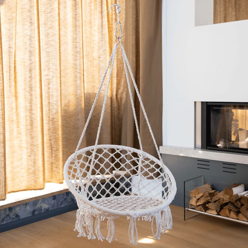 Závesné kreslo, biele, AMADO 2 NEW