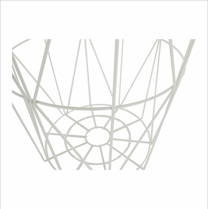 Príručný stolík, 40x40cm, prírodný, biely, NANCER TYP 3