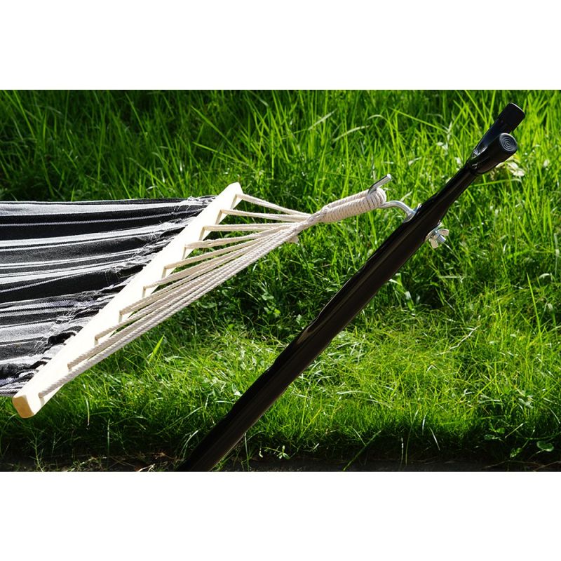 Stojan na hojdaciu sieť, čierny kov, OTAN NEW TYP 3