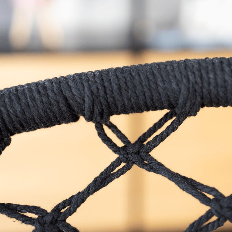 Závesné kreslo, čierne, AMADO 2 NEW