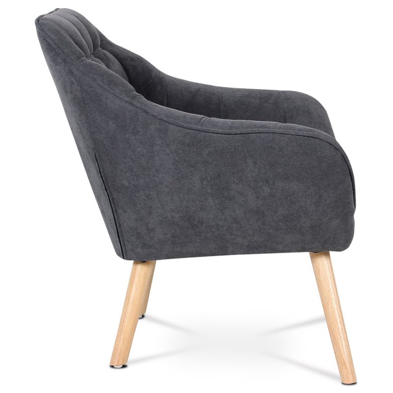 Relaxačné kreslo, sivá látka, AK-321 GREY2