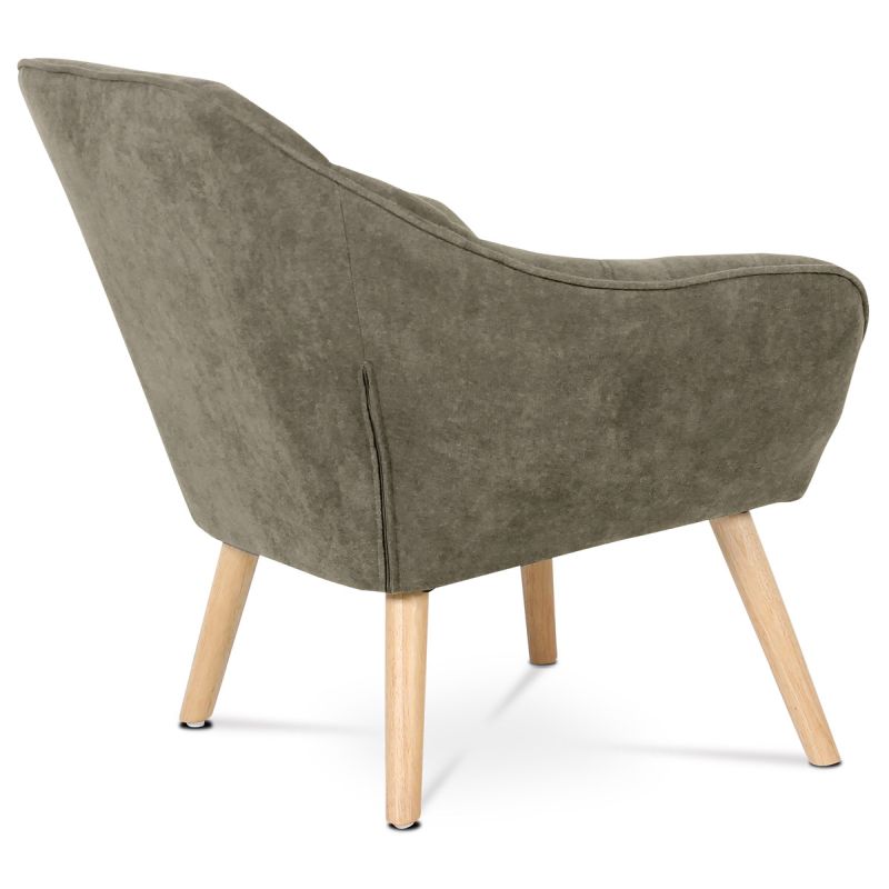 Relaxačné kreslo, béžová látka, AK-321 LAN2