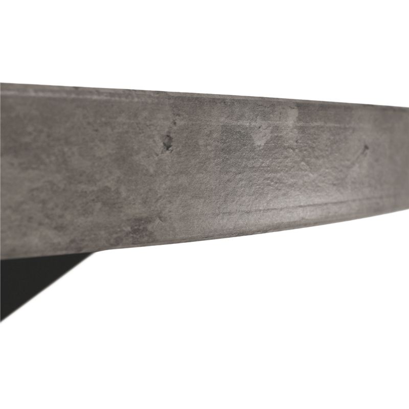Jedálenský stôl, okrúhly 120cm, MDF, betón, čierny, MEDOR