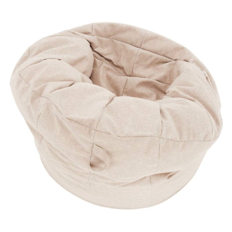 Sedací vak, 80cm, béžová látka, KENOD
