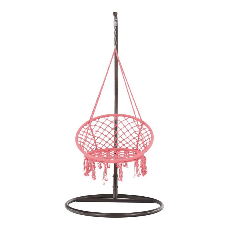 Závesné kreslo, ružová, AMADO 2 NEW