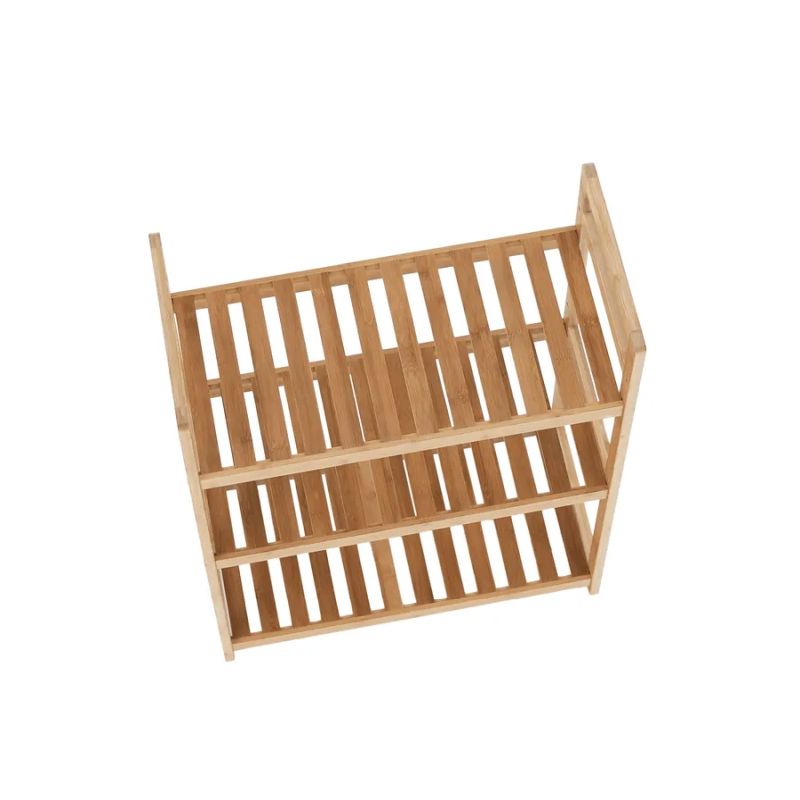 Regál, 53cm, 3-policový, prírodný bambus, FIORE TYP 1