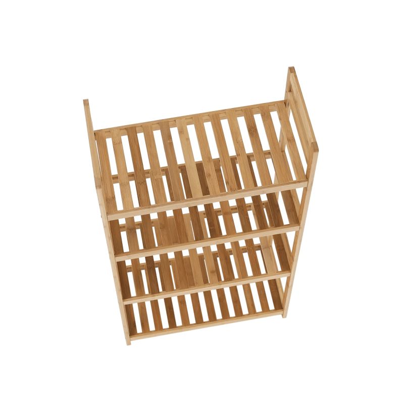 Regál, 53cm, 4-policový, prírodný bambus, FIORE TYP 2