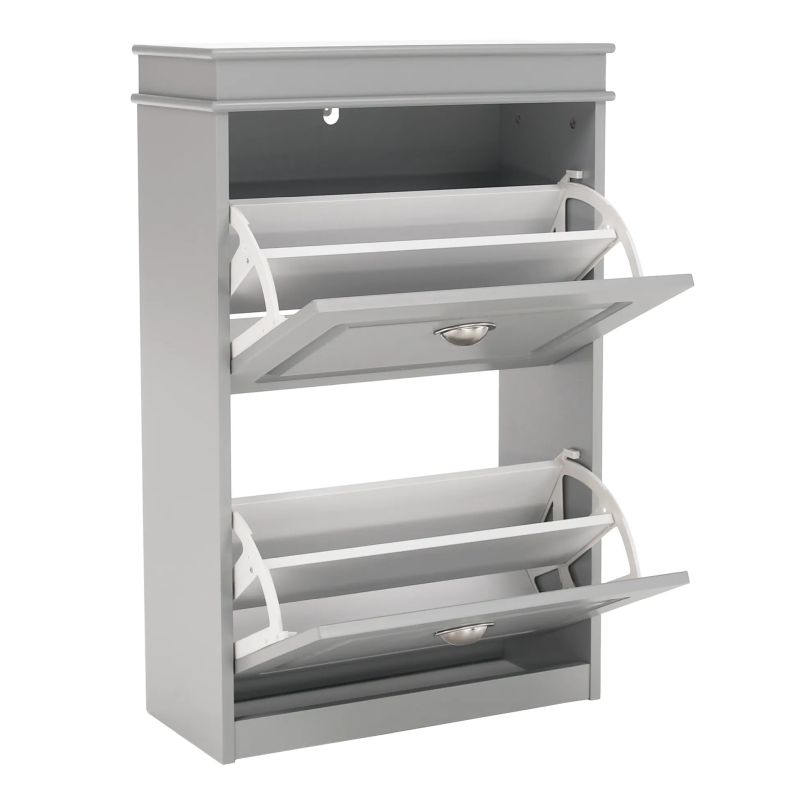 Botník, 53cm, 2-radový, sivý, SEBER TYP 1