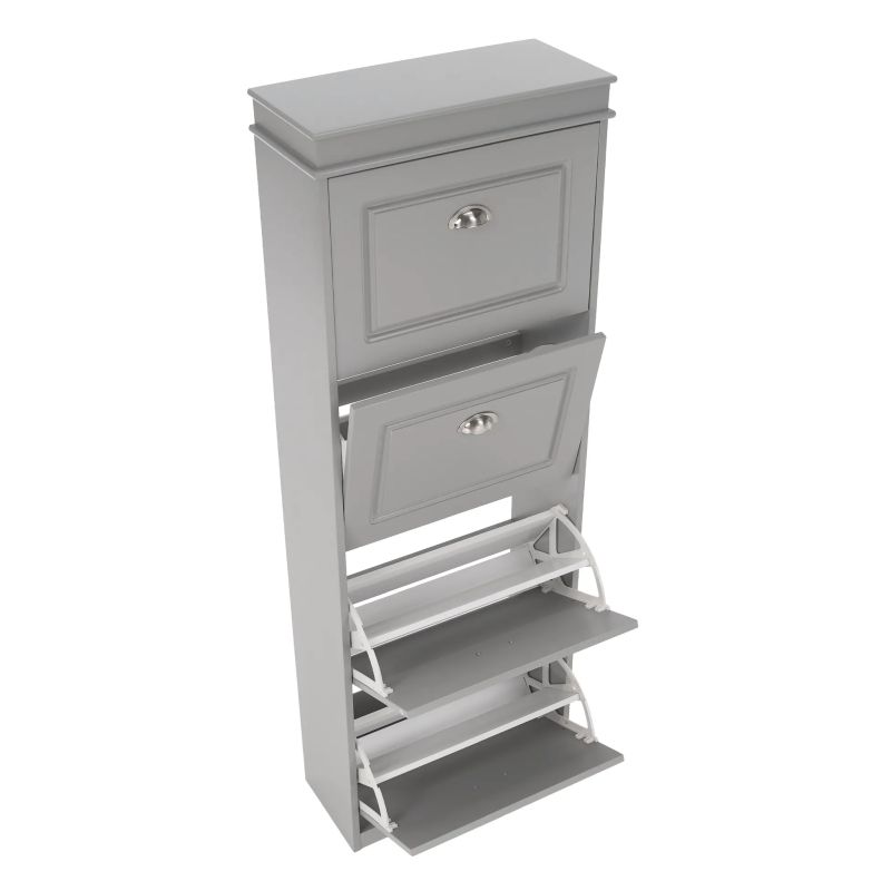 Botník, 53cm, 4-radový, sivý, SEBER TYP 3