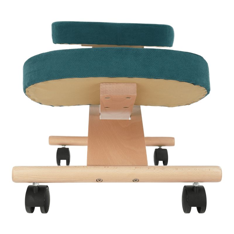 Ergonomická kľakačka, 46cm, petrolejová látka, buk, FLONET