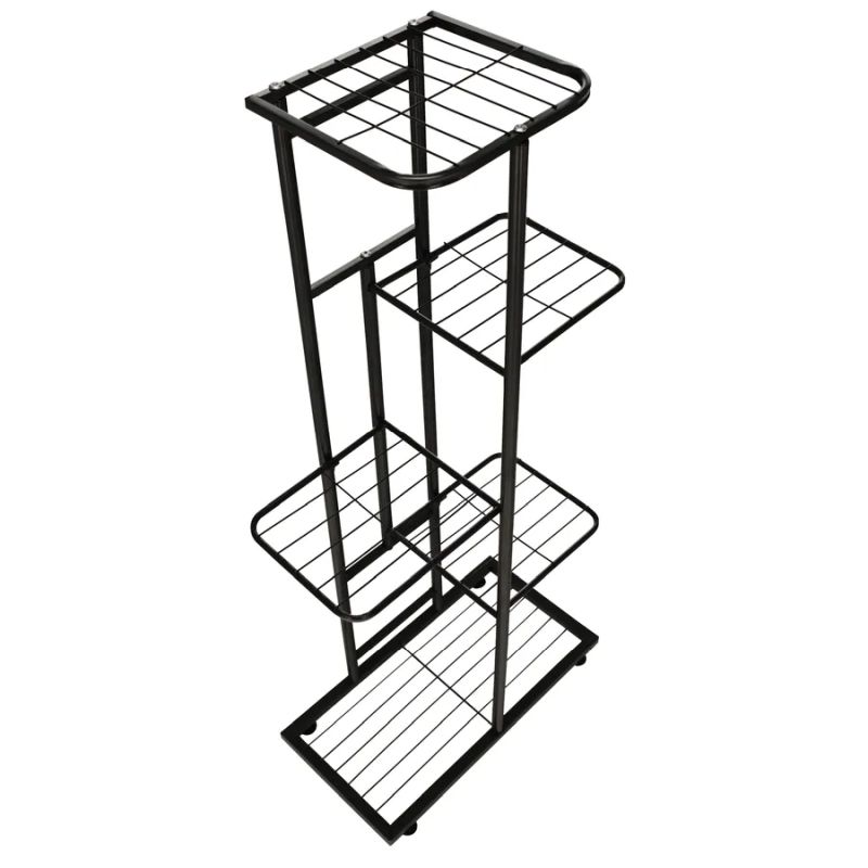 Kovový stojan na kvety, tmavosivý kov, BAMIR TYP 1 