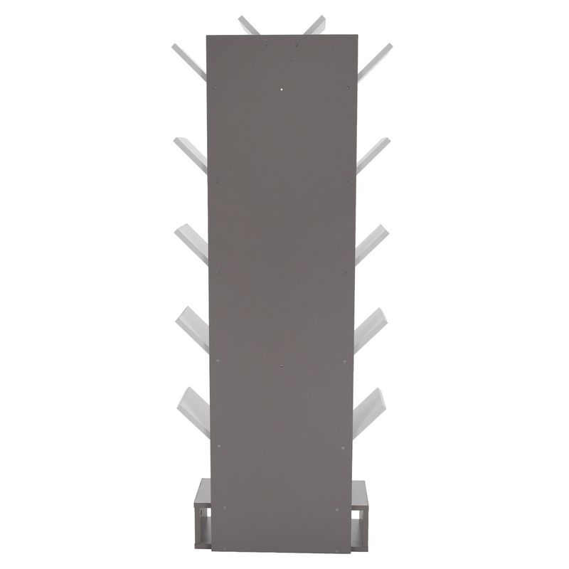 Regál, 59cm, sivý, biely, VEVEY