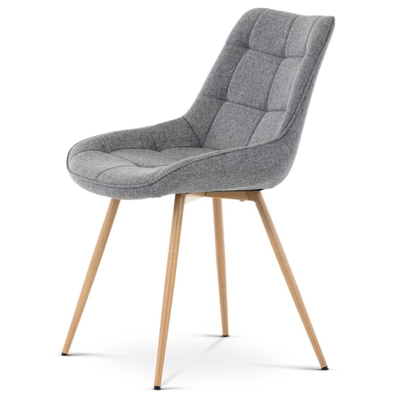 Jedálenská stolička, sivá, látka, CT-394 GREY2