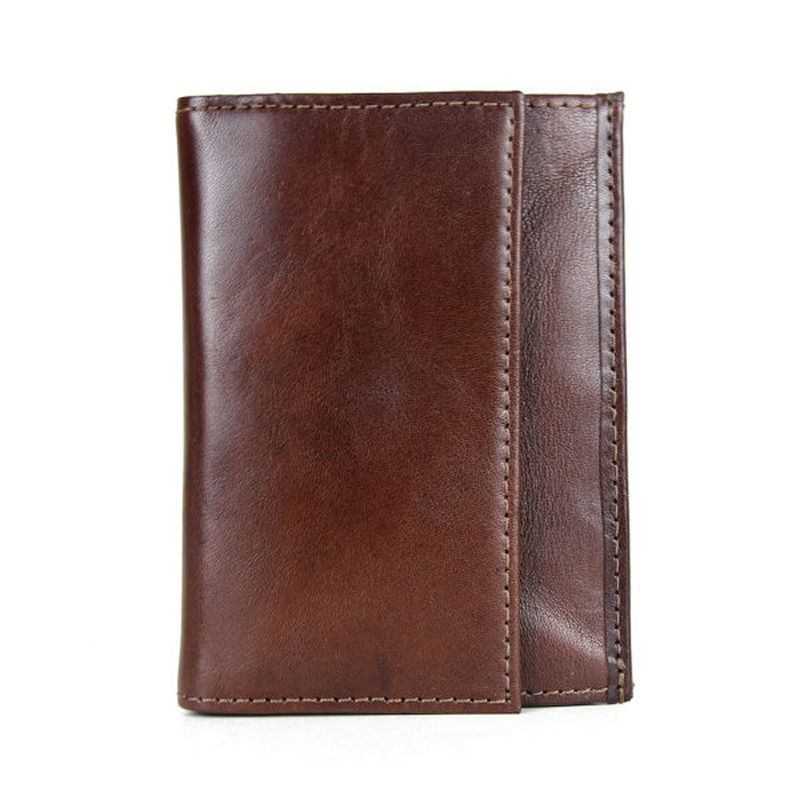 Francúzsky kožený mincovník v hnedej farbe