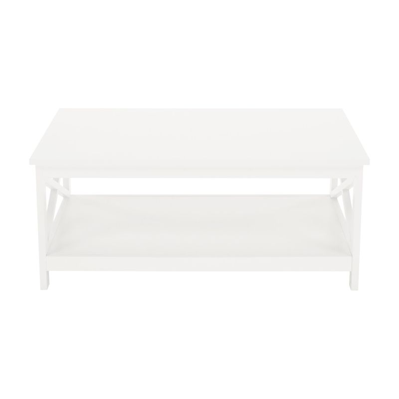 Konferenčný stolík, 87x54cm, biely, EDRIA