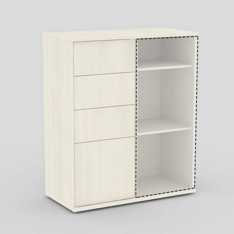 Skrinka kombinovaná REA ALBERTA 02A, 1xposuvné dvierka, dub canyon