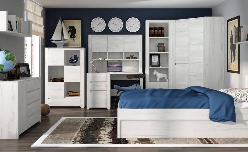 Regál, 84cm, dub white craft, ANGEL TYP 31