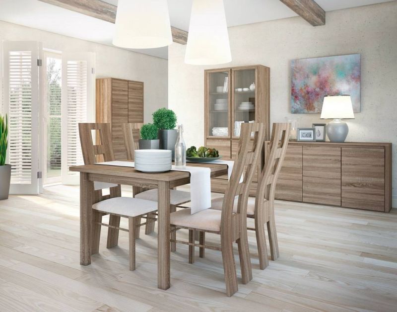 Komoda, 130cm, lefkas ciemny, smooth grey, MONTANA K3D