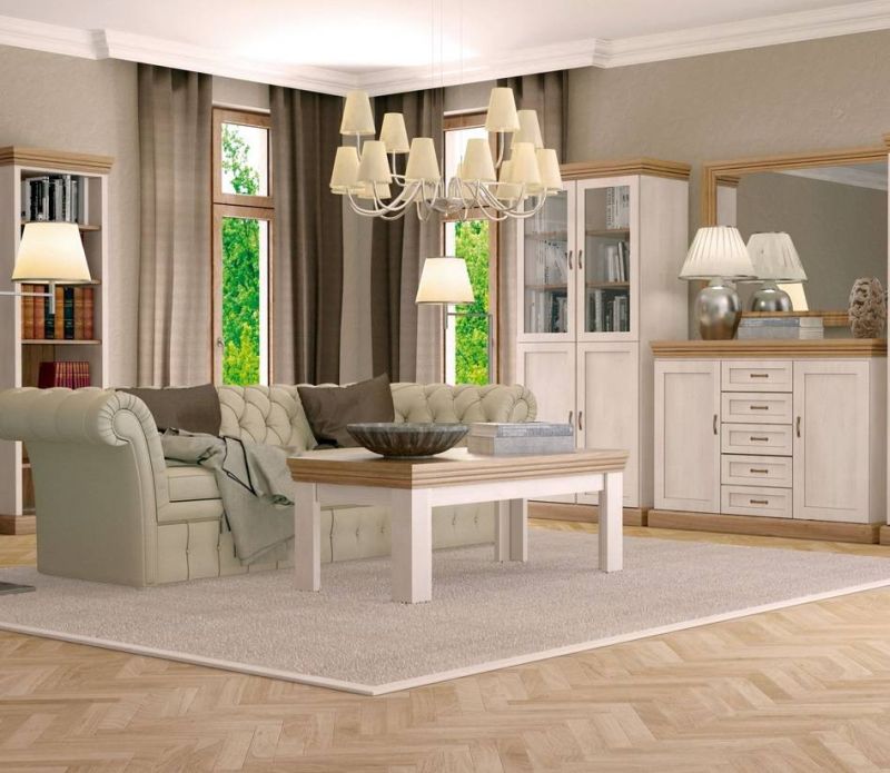 Jedálenský stôl, 160x90cm, rozkladací, MDF, sosna andersen, dub divoký, ROYAL ST