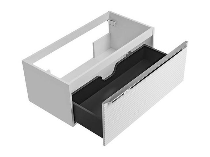 Skrinka pod umývadlo, 90cm, biela, LEONARDO WHITE 82-90-B-1S