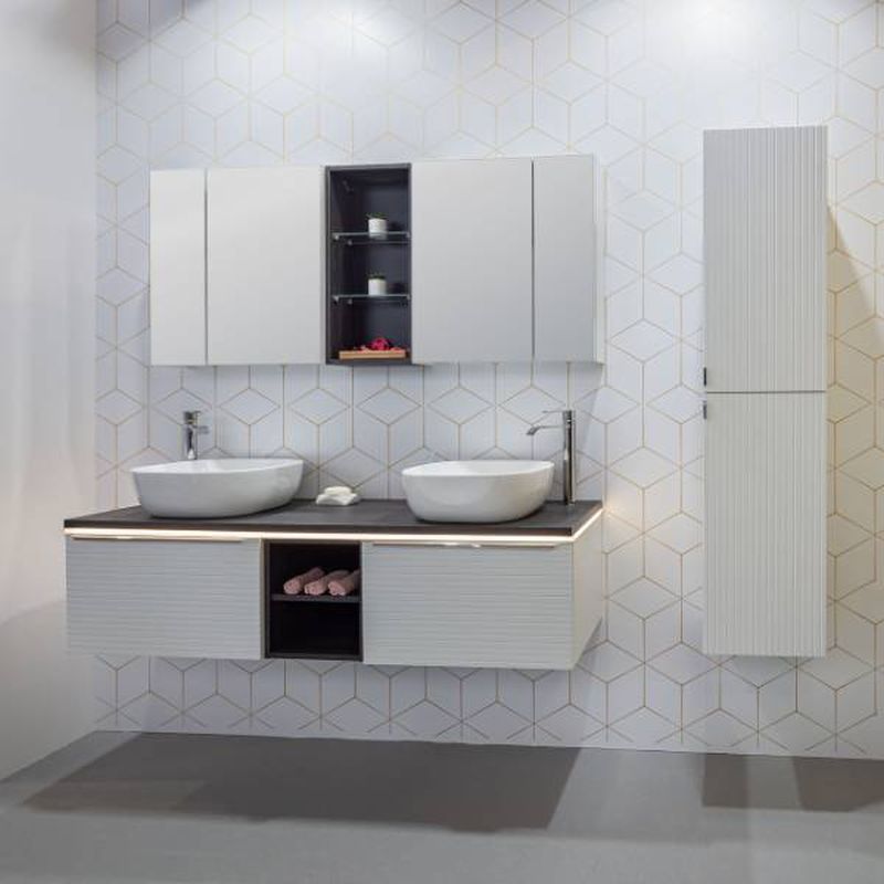 Kúpeľňová doska, 60cm, dub sherman, LEONARDO OAK 89-60-A