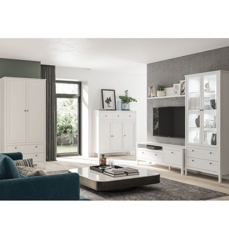 Polica, 160cm, biela, OLJE 160