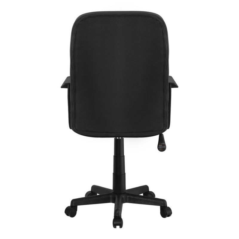 Kancelárske kreslo, čierna látka, KERET