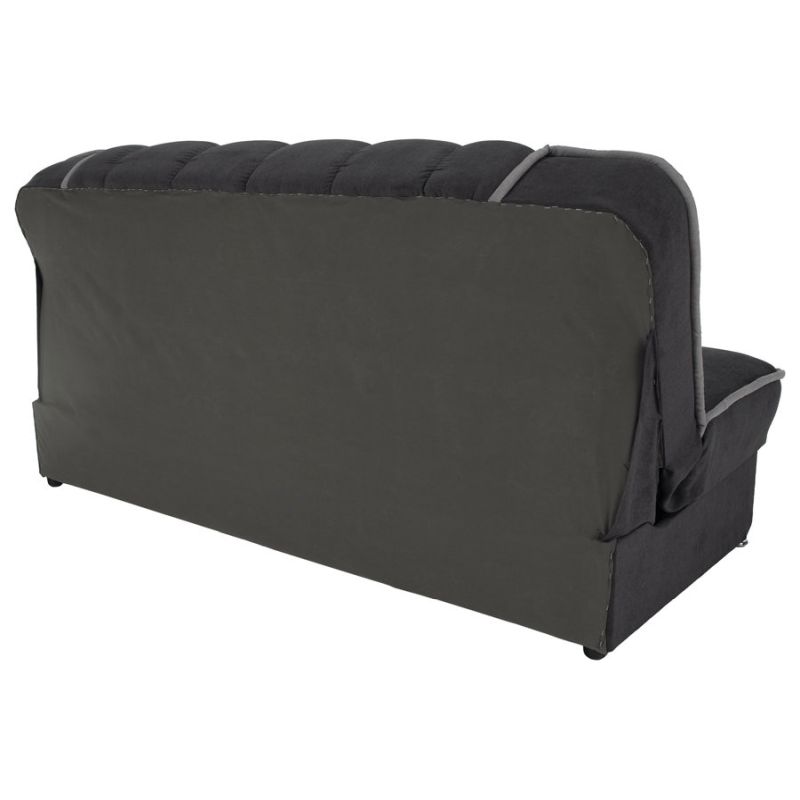 Rozkladacia pohovka, látka tmavosivá, svetlosivá, PERSI