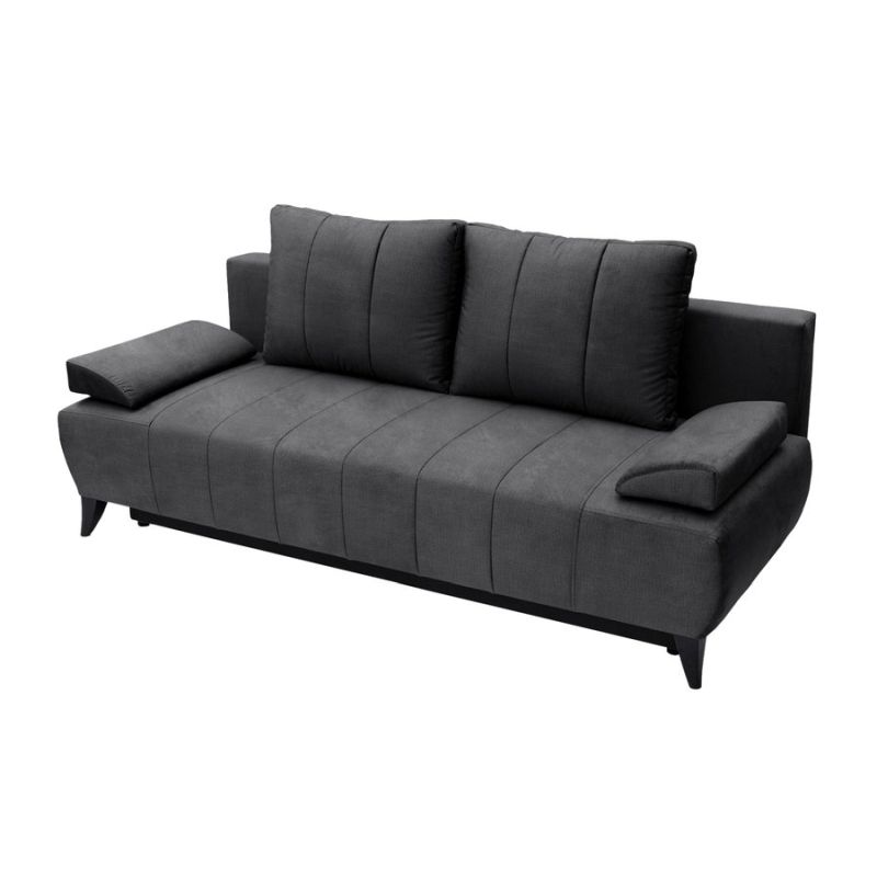 Rozkladacia pohovka, sivá látka, BERO