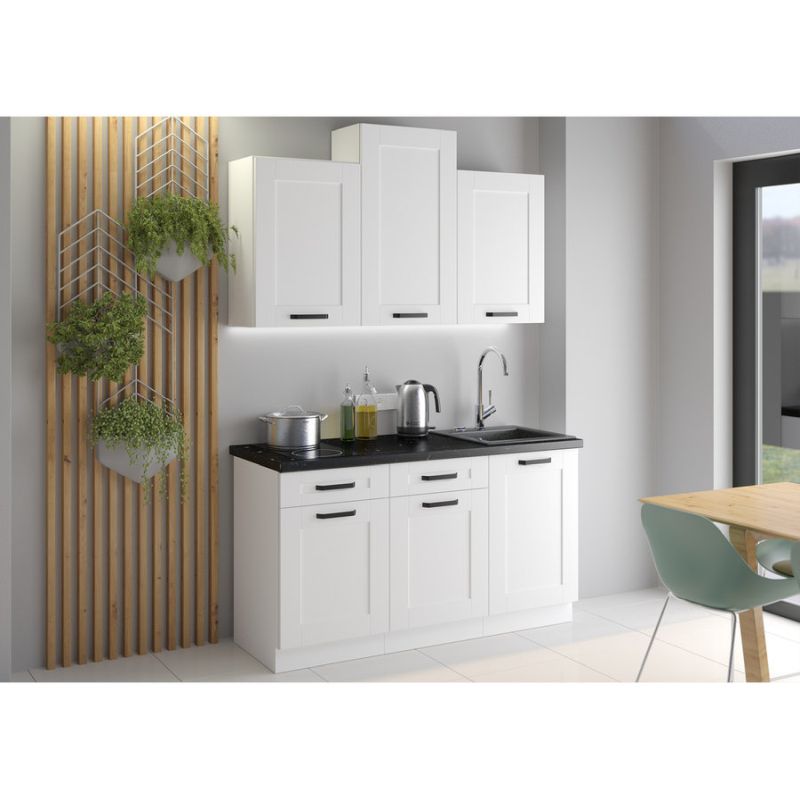 Spodná skrinka na sporák, 60cm, biela, LULA 60 D GAZ BB