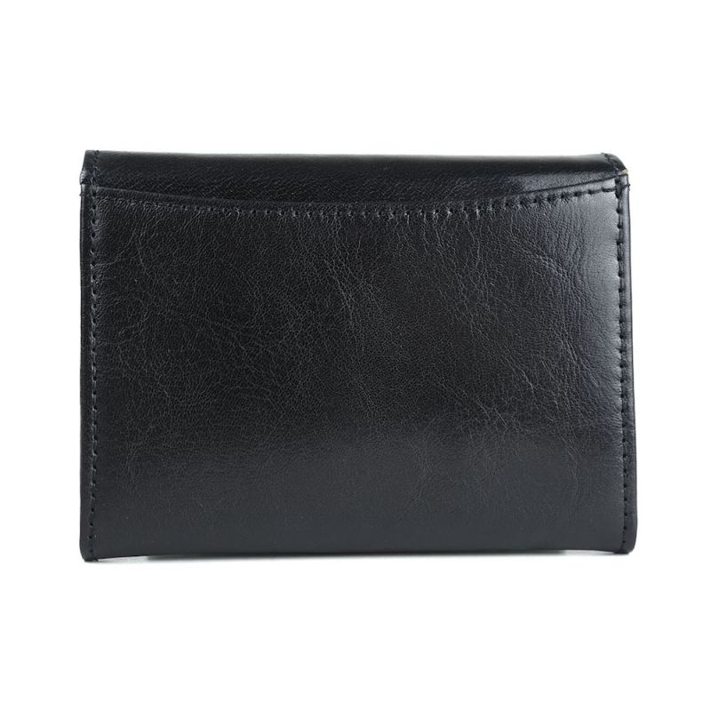Malá dámska kožená peňaženka č.8450, čierna farba