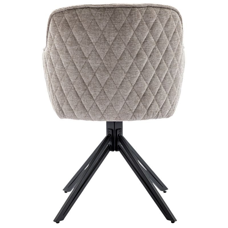 Jedálenská stolička, béžová, látka, HC-533 CRM2