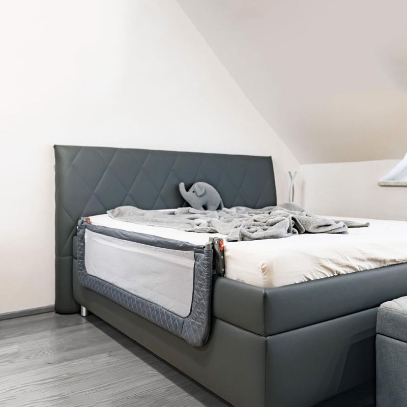 Detská zábrana na posteľ, 155cm, MONNA, GRIFFIN GREY