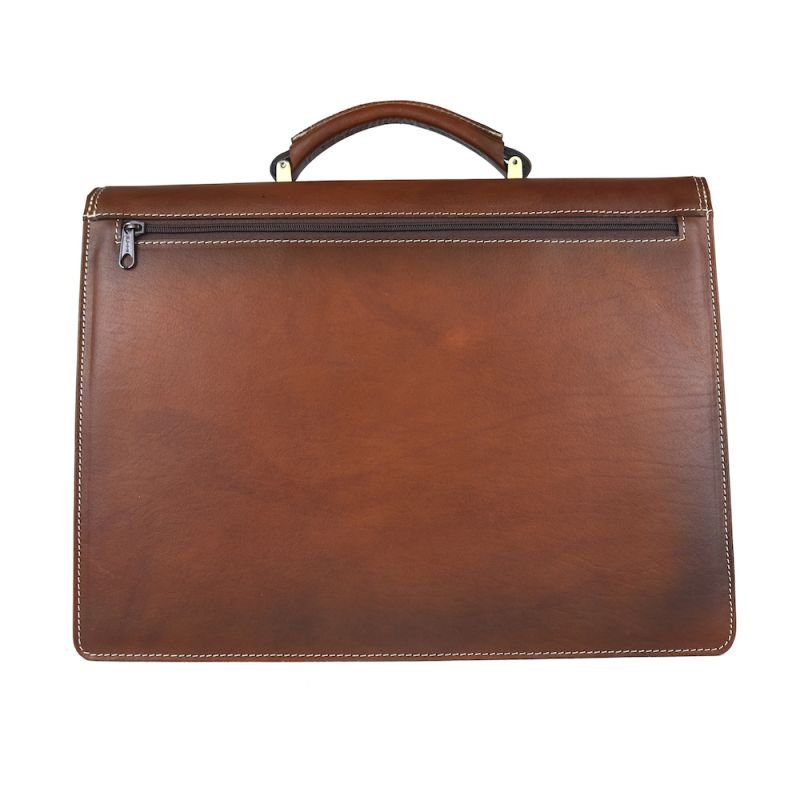 Luxusná kožená pracovná aktovka v cigaro farbe č.8129 (Limitovaná edícia)