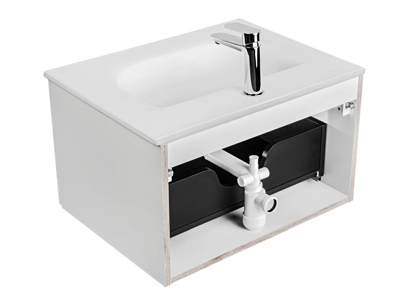 Umývadlový sifón, strieborný, PRELOC 400