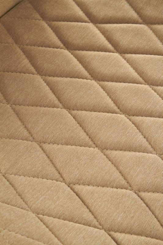 Jedálenská stolička, béžová látka, nohy kov čierny, K-360