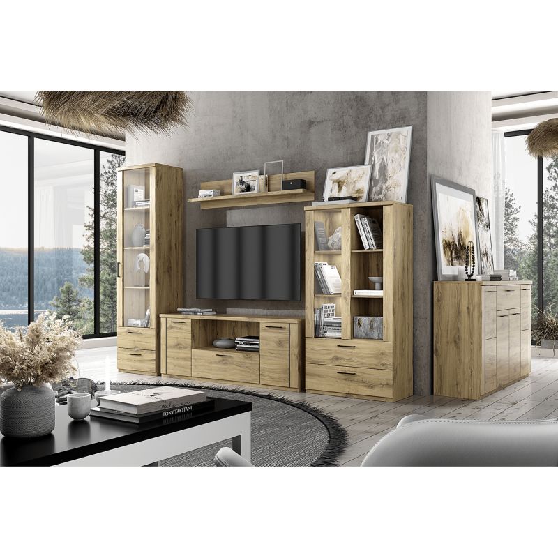 Vitrína, 55cm, dub navarra, DORSI 1W2S