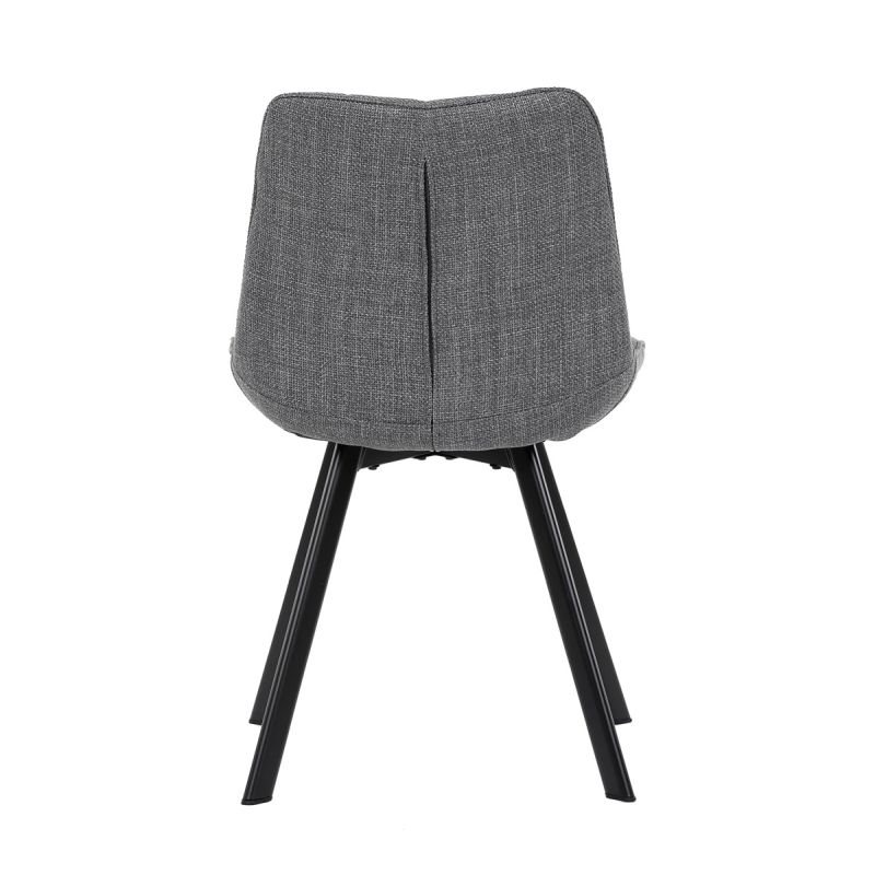 Jedálenská stolička, sivá, látka, HC-465 GREY2