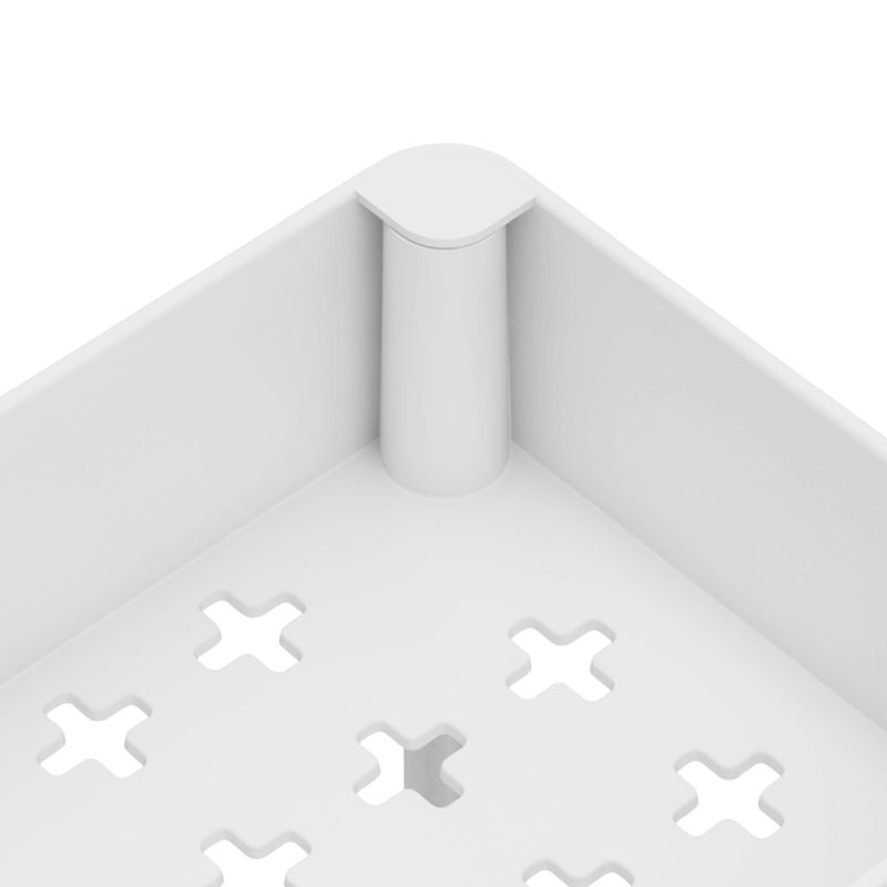 Pojazdný regál, 40cm, biely, ALIOL TYP 2