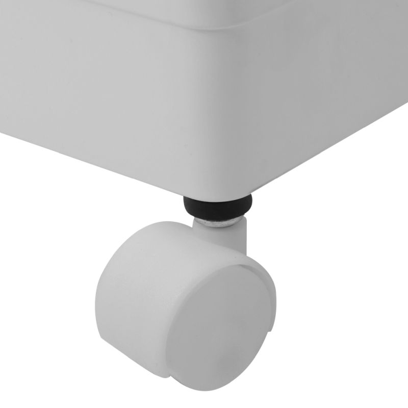 Pojazdný regál, 40cm, biely, ALIOL TYP 3