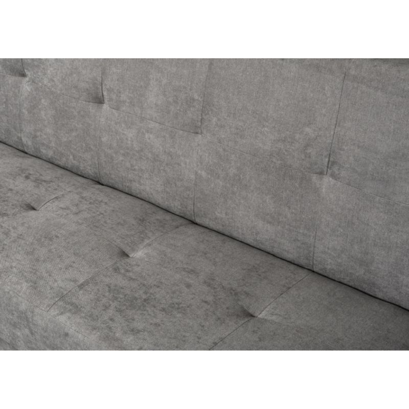 Rozkladacia pohovka, sivá látka, VALDO