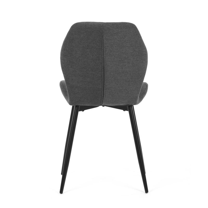 Jedálenská stolička, sivá, látka, CT-285 GREY2
