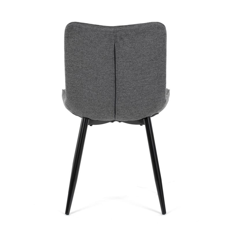 Jedálenská stolička, sivá, látka, HC-462 GREY2
