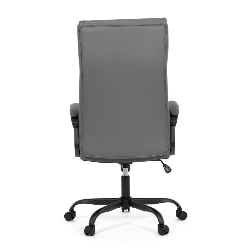Kancelárske kreslo, sivá, ekokoža, 120 kg, KA-Y346 GREY