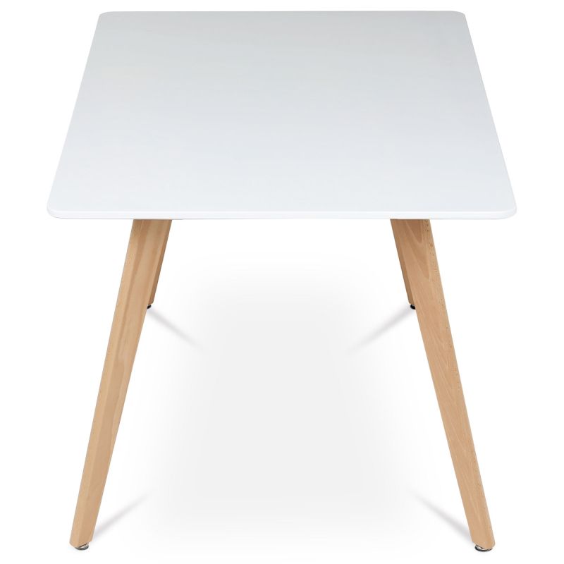 Jedálenský stôl, 120x80cm, MDF, biela, DT-313 WT