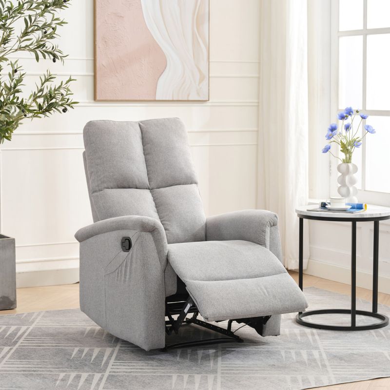 Polohovateľné kreslo svetlosivé, TV-916 SIL2