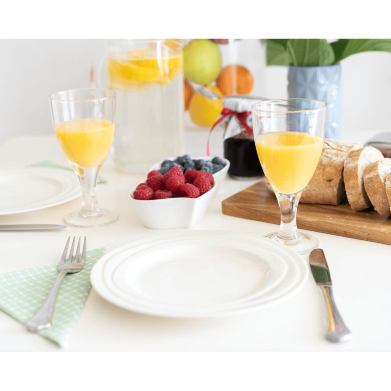 Jedálenský stôl, 70x70cm, MDF, biely, buk, DIDIER 4 NEW