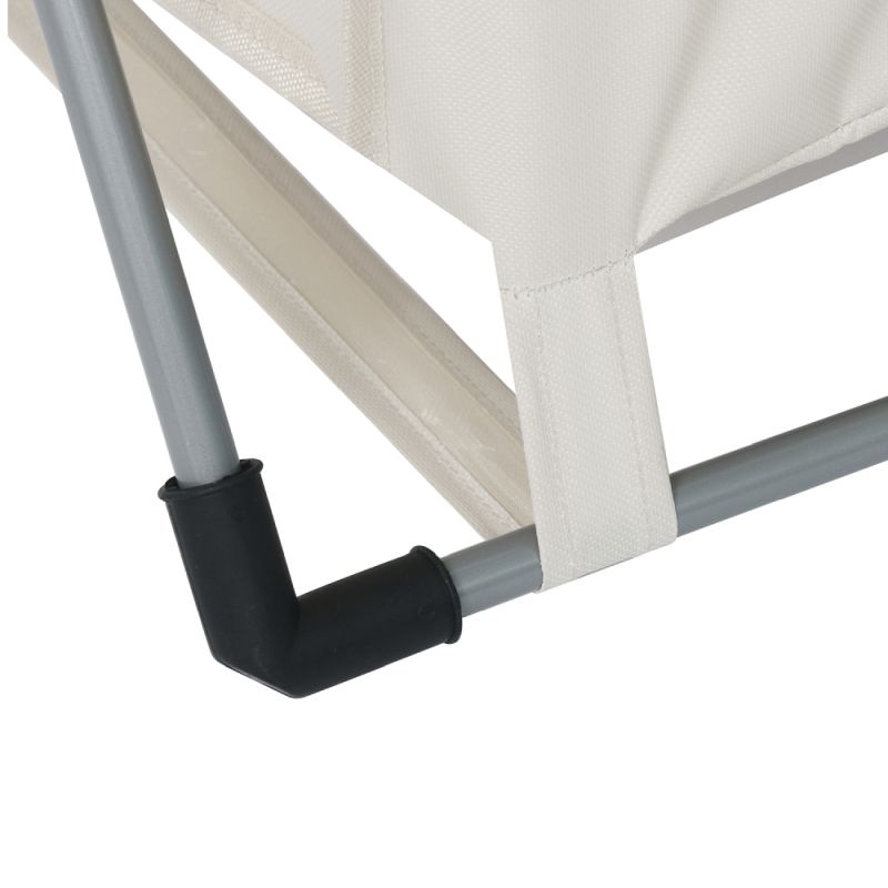 Látkový kôš na bielizeň, 45cm, béžový, hnedý, LAUNDRY NEW TYP 2