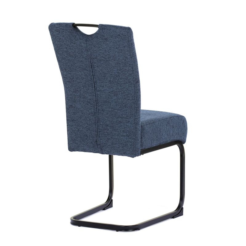 Jedálenská stolička, modrá, látka, DCL-E2008 BLUE2